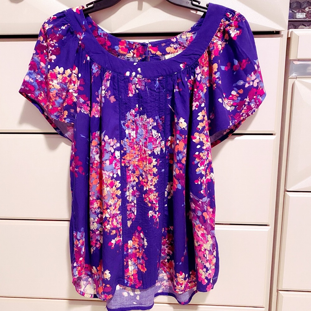St Johns Bay Petite Floral Top